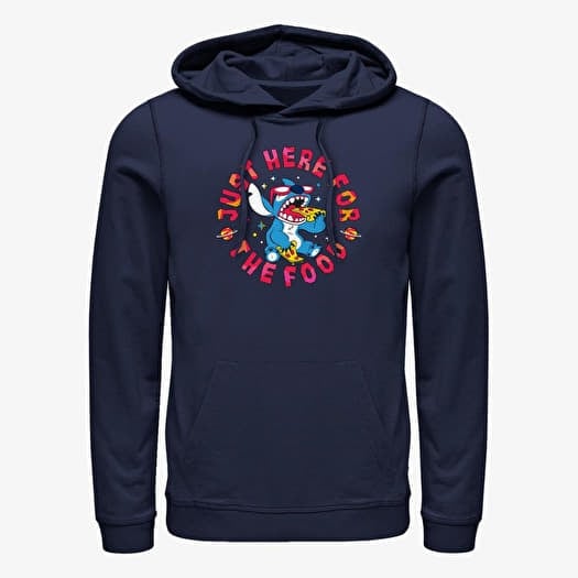 Sweatshirt Merch Disney Classics Lilo & Stitch - Stitch Pizza Unisex Hoodie Navy Blue