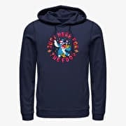 Merch Disney Classics Lilo & Stitch - Stitch Pizza Unisex Hoodie Navy Blue