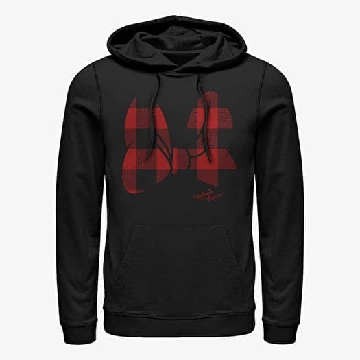 Mikina Merch Disney Classics Mickey & Friends - Plaid Bow Unisex Hoodie Black