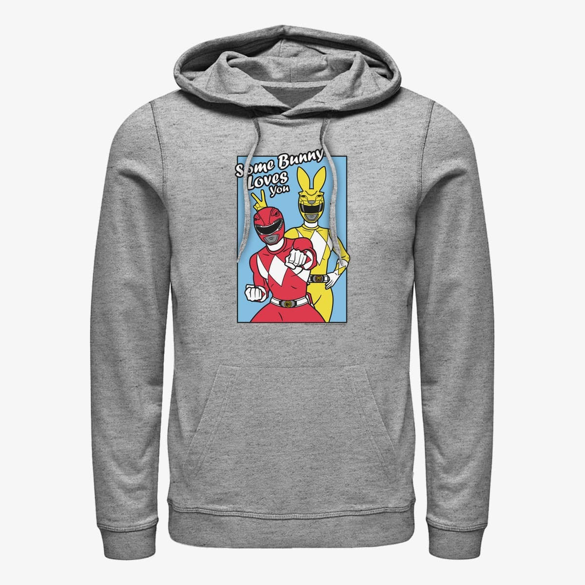 Толстовки та реглани Merch Hasbro Vault Power Rangers - Some Bunny Unisex Hoodie Heather Grey