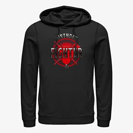 Merch Dungeons & Dragons - Fighter Birthday Unisex Hoodie Black