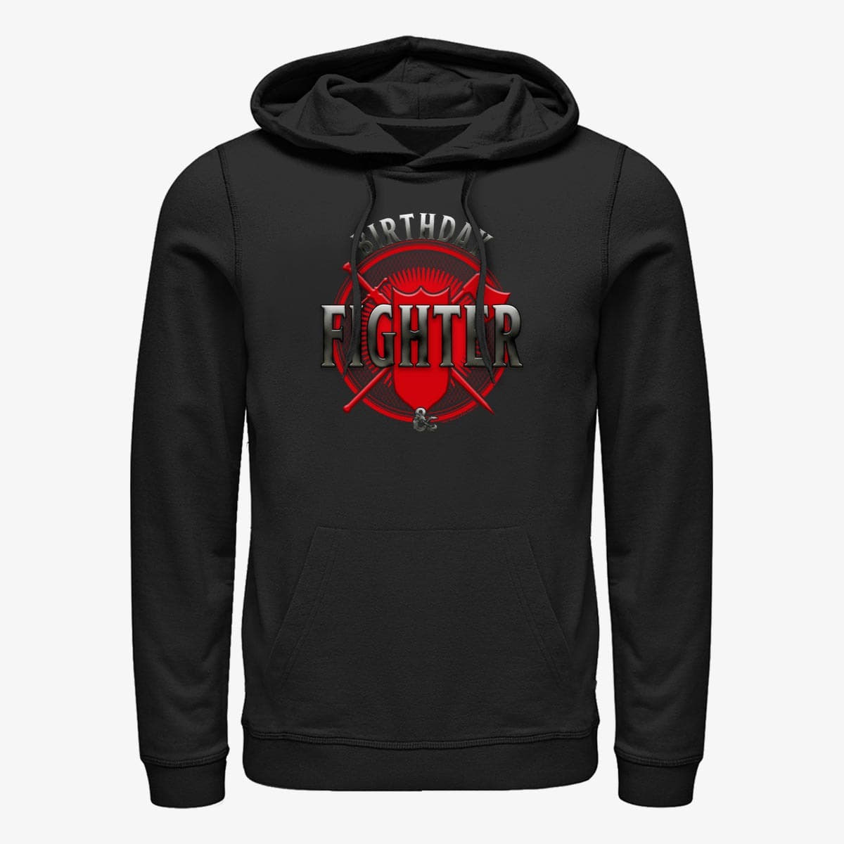 Puloverji   Merch Dungeons & Dragons - Fighter Birthday Unisex Hoodie Black