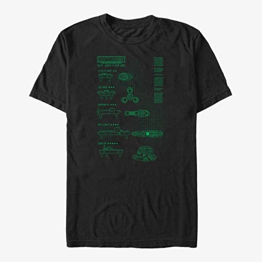 Tričko Merch Hasbro Vault Battleship - SHIP IDENTIFICATIONS LCD Unisex T-Shirt Black
