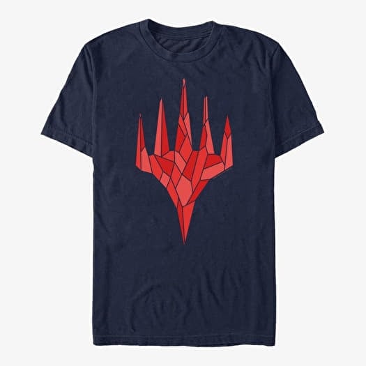 T-shirt Merch Magic: The Gathering - Red Crystal Unisex T-Shirt Navy Blue