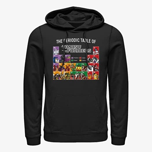 Sweatshirt Merch Hasbro Transformers - Periodic Transformers Unisex Hoodie Black