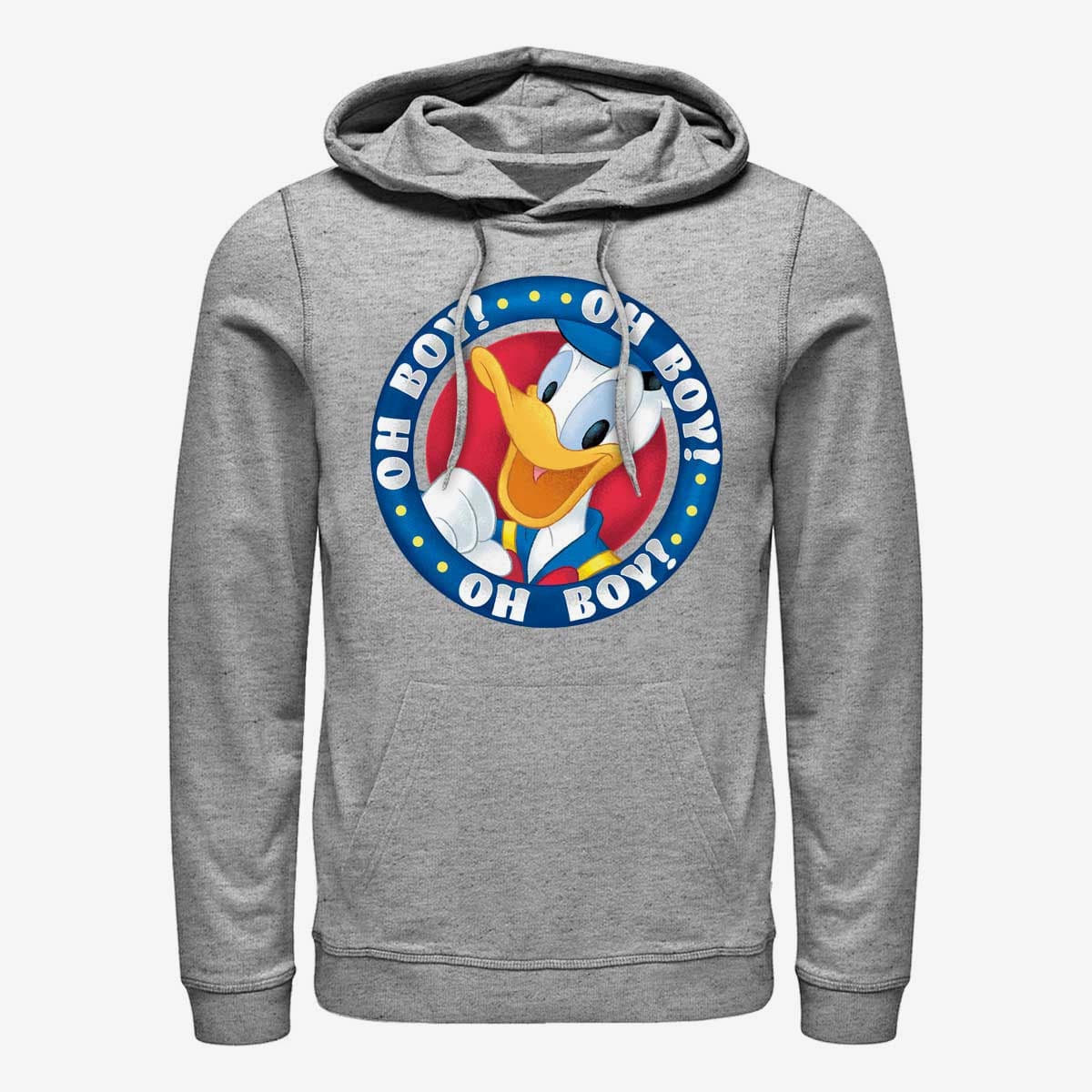 Moletons e blusas de moletom Merch Disney Classics Mickey Classic - Oh Boy Donald Unisex Hoodie Heather Grey