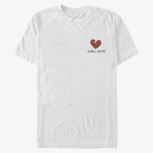Tričko Merch Disney Classics DNCA - REBEL HEART Unisex T-Shirt White