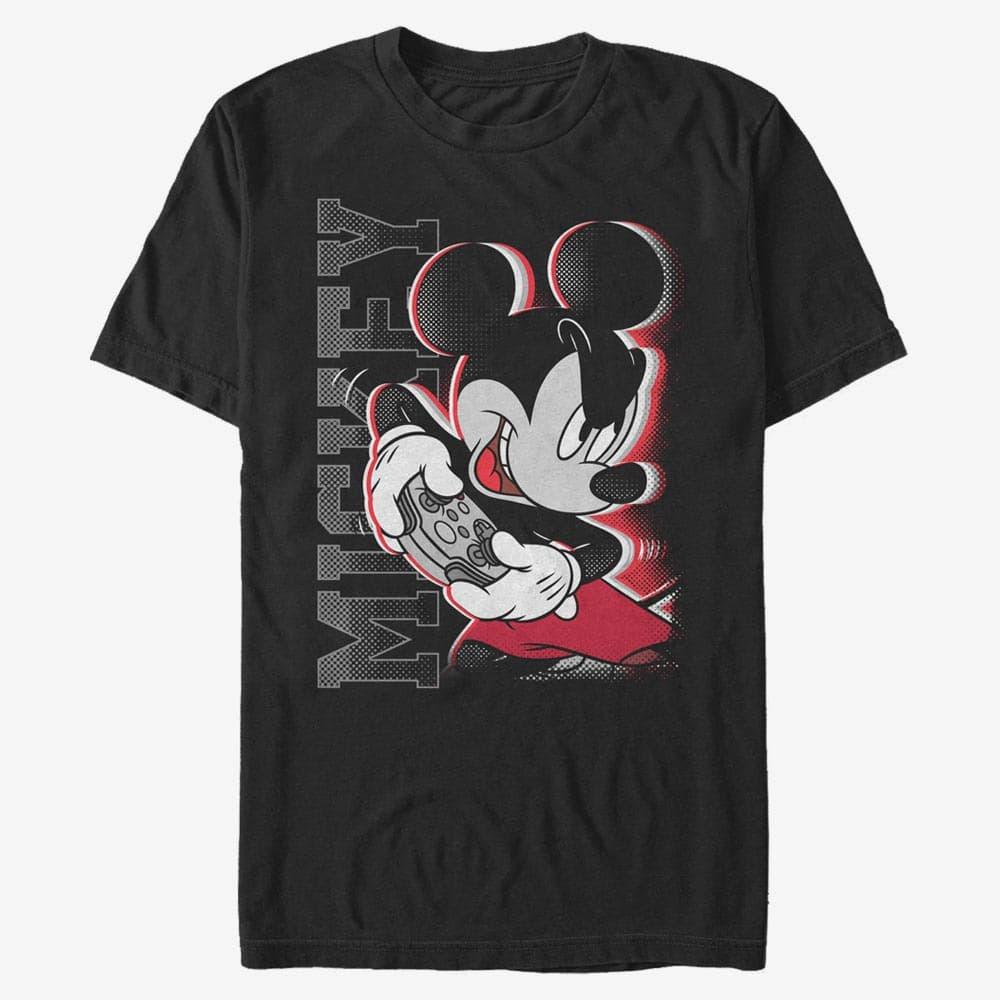 Magliette Merch Disney Classics Mickey Mouse - Mickey Gamer Unisex T-Shirt Black