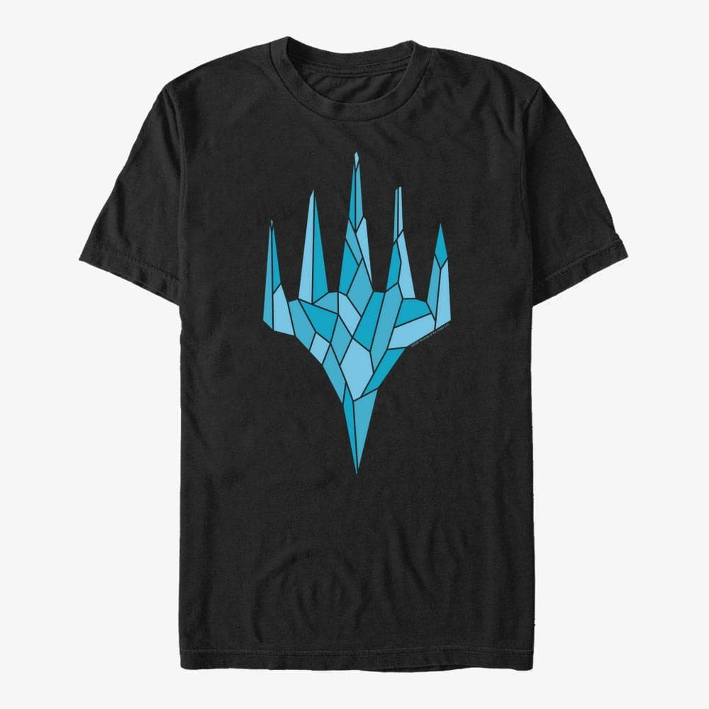 T-shirts Merch Magic: The Gathering - Blue Crystal Unisex T-Shirt Black