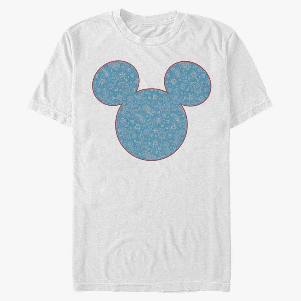 T-Shirts Merch Disney Classics Mickey Classic - Mickey Americana Paisley Unisex T-Shirt White