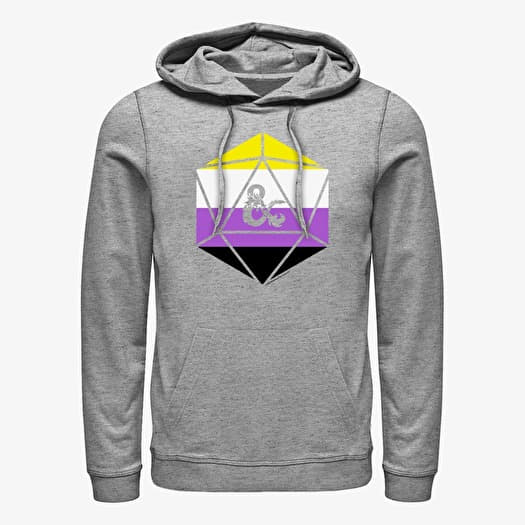 Felpa Merch Dungeons & Dragons - Non Binary Ampersand Unisex Hoodie Heather Grey