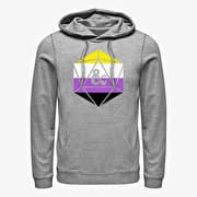 Merch Dungeons & Dragons - Non Binary Ampersand Unisex Hoodie Heather Grey
