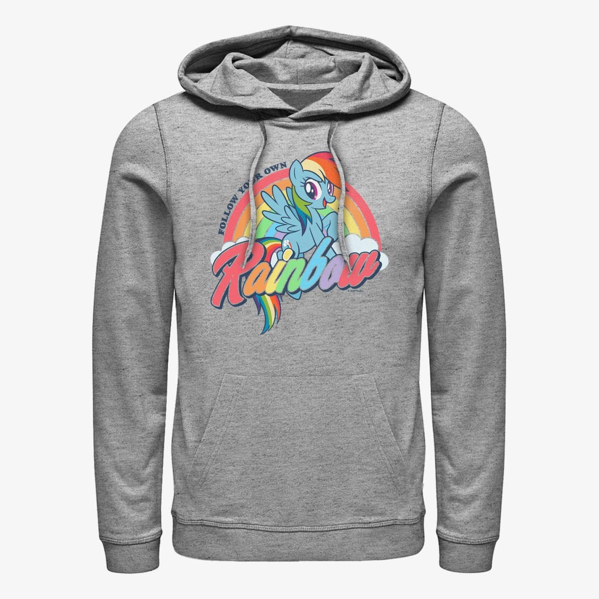 Felpe Merch Hasbro Vault My Little Pony - Rainbow Unisex Hoodie Heather Grey