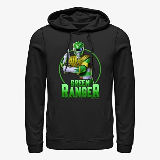 Sweatshirt Merch Hasbro Power Rangers - GREEN Unisex Hoodie Black