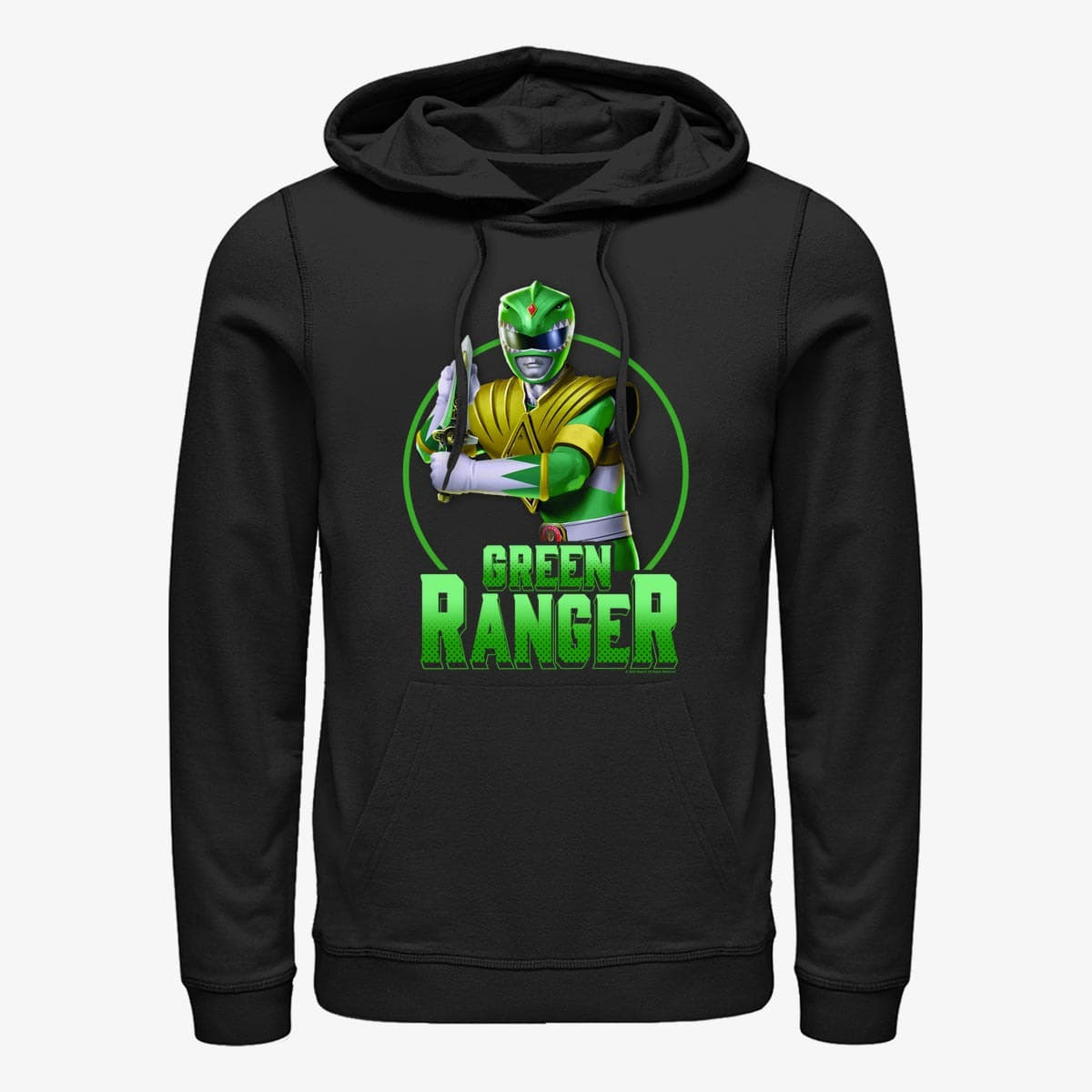 Felpe Merch Hasbro Power Rangers - GREEN Unisex Hoodie Black