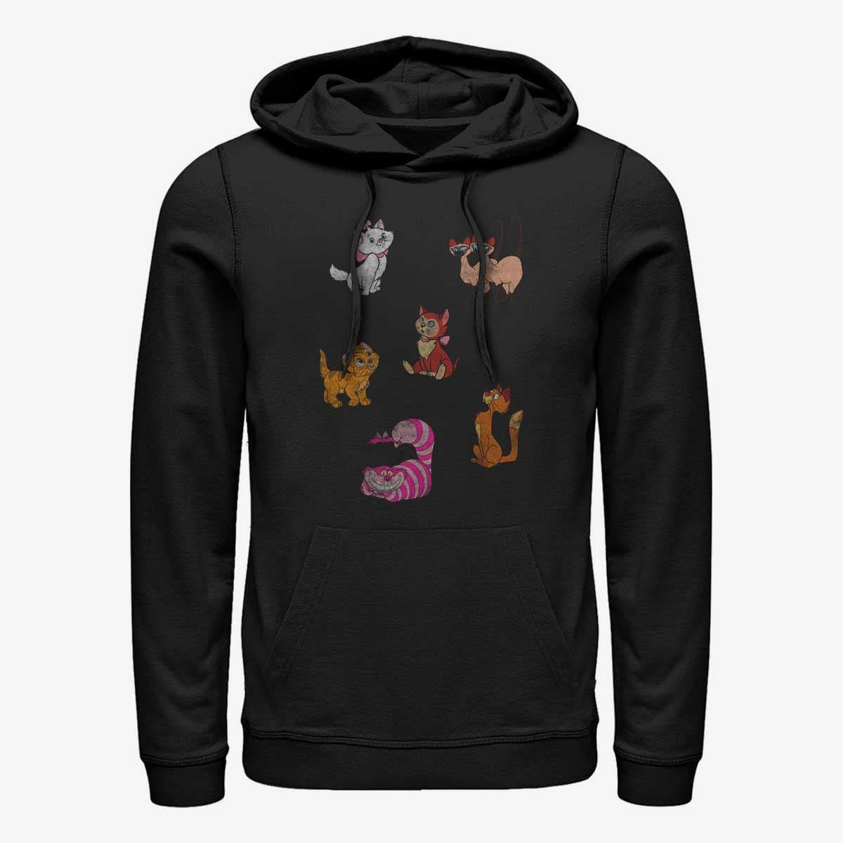 Толстовки та реглани Merch Disney Classics Mickey & Friends - Cat Breeds Unisex Hoodie Black