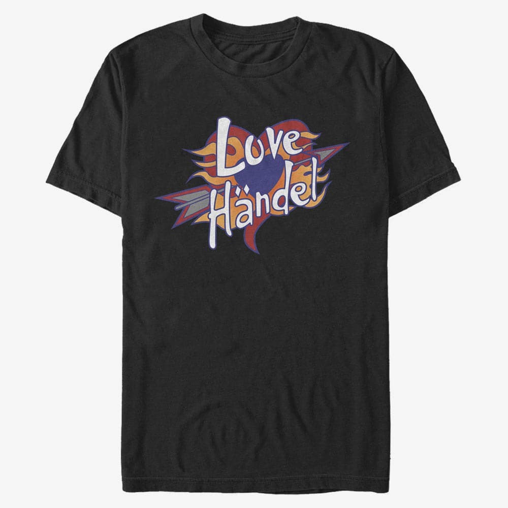 T-särgid Merch Disney Classics Phineas And Ferb - LOVE HANDLE Unisex T-Shirt Black