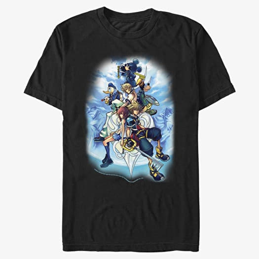 T-shirt Merch Disney Classics Kingdom Hearts - Sky Group Unisex T-Shirt Black