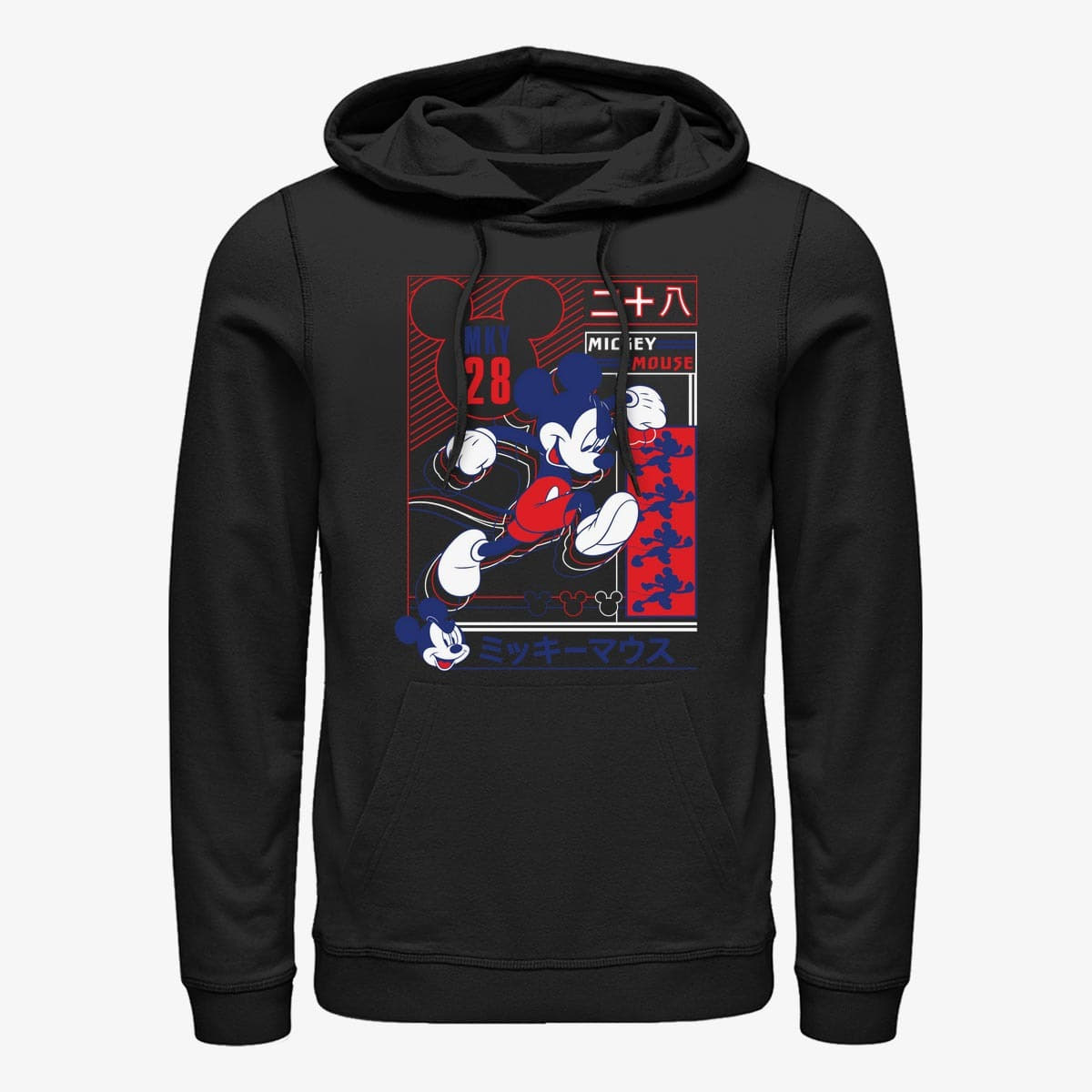 Hoodies and sweatshirts Merch Disney Classics Mickey Classic Sporty Technical Mickey Unisex Hoodie Black Queens