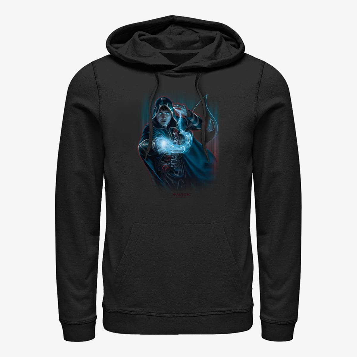 Mikiny Merch Magic: The Gathering - Water Mage Unisex Hoodie Black