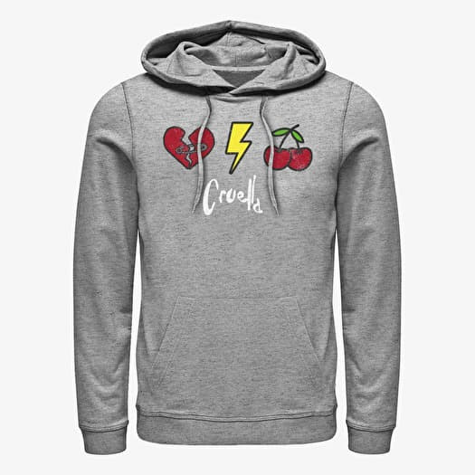 Sudadera Merch Disney Classics DNCA - Cruella Patches Unisex Hoodie Heather Grey