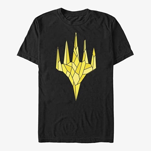 T-shirt Merch Magic: The Gathering - White Crystal Unisex T-Shirt Black