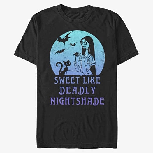 Tričko Merch Disney Classics Nightmare Before Christmas - Sally Moon Unisex T-Shirt Black