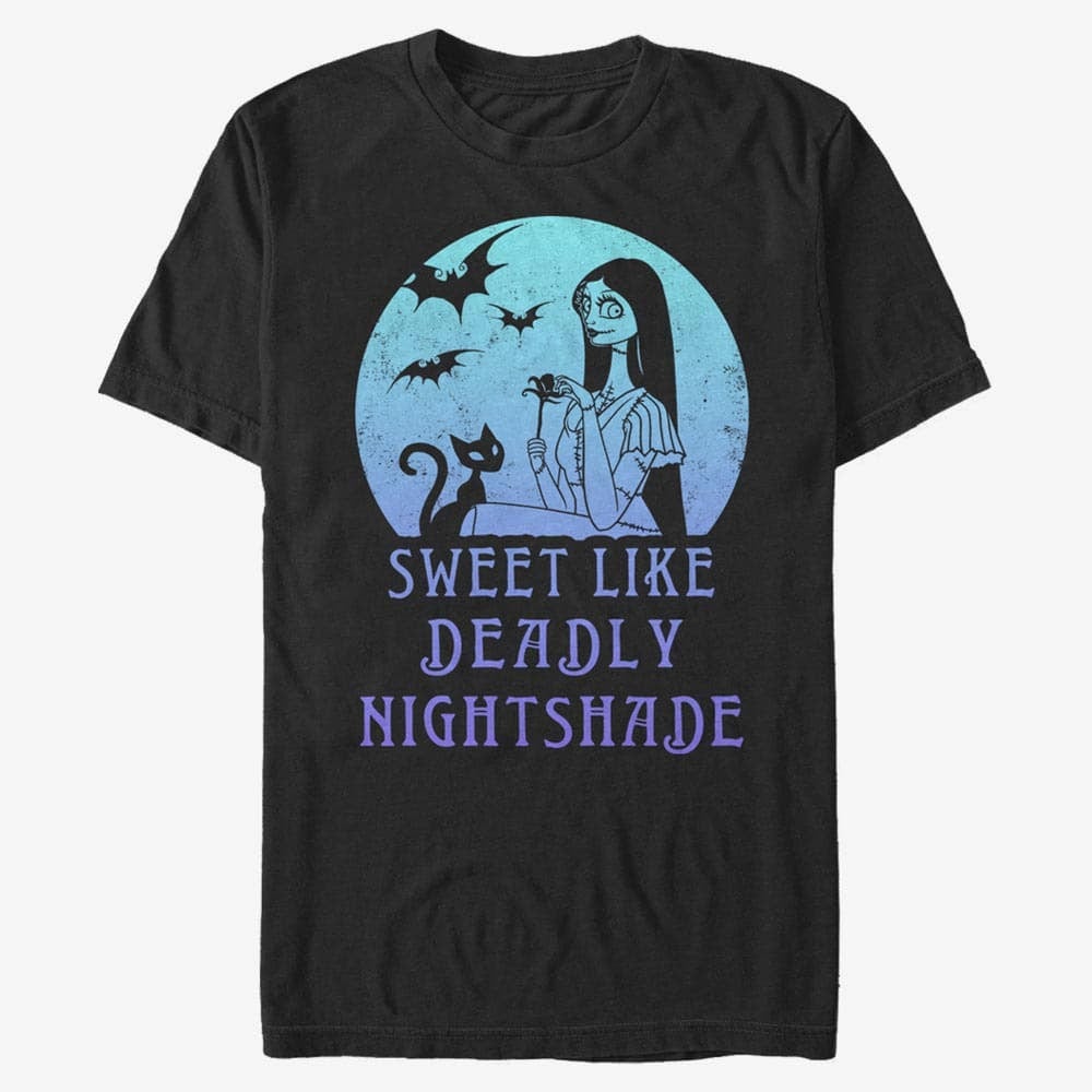 Majice T-shirt Merch Disney Classics Nightmare Before Christmas - Sally Moon Unisex T-Shirt Black