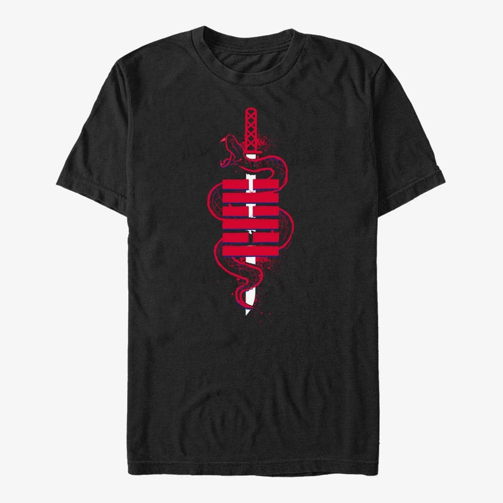 Tričká Merch Hasbro Vault Snake Eyes - SNAKE KATANA Unisex T-Shirt Black