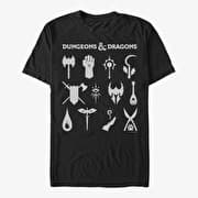 Merch Dungeons & Dragons - Dungeon Classes Unisex T-Shirt Black