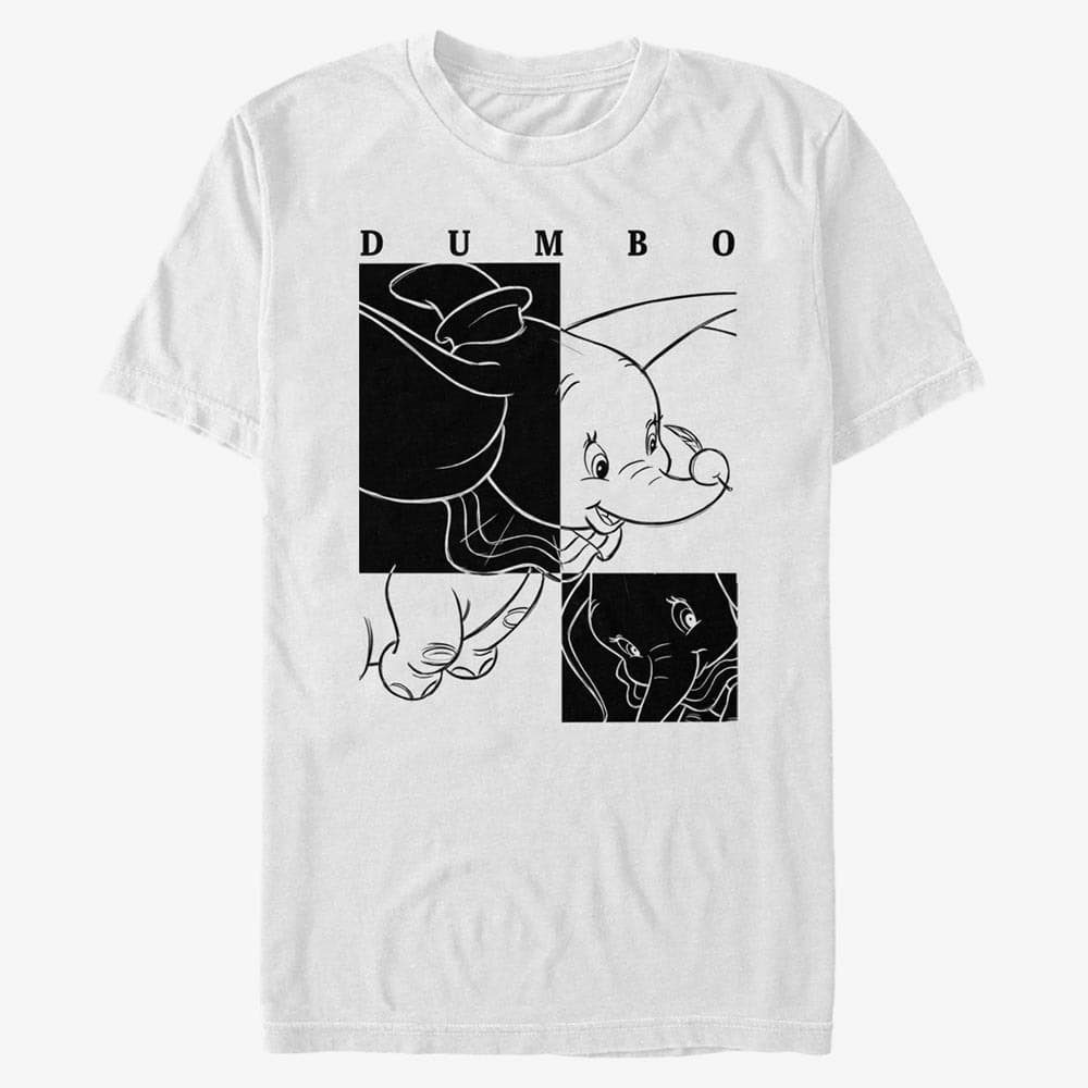 T-shirts Merch Disney Classics Dumbo - Dumbo Contrast Unisex T-Shirt White