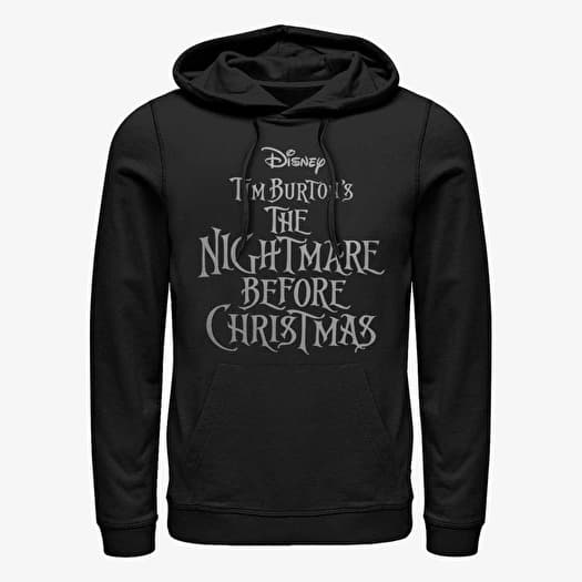 Majica Merch Disney Classics Nightmare Before Christmas - Logo Unisex Hoodie Black