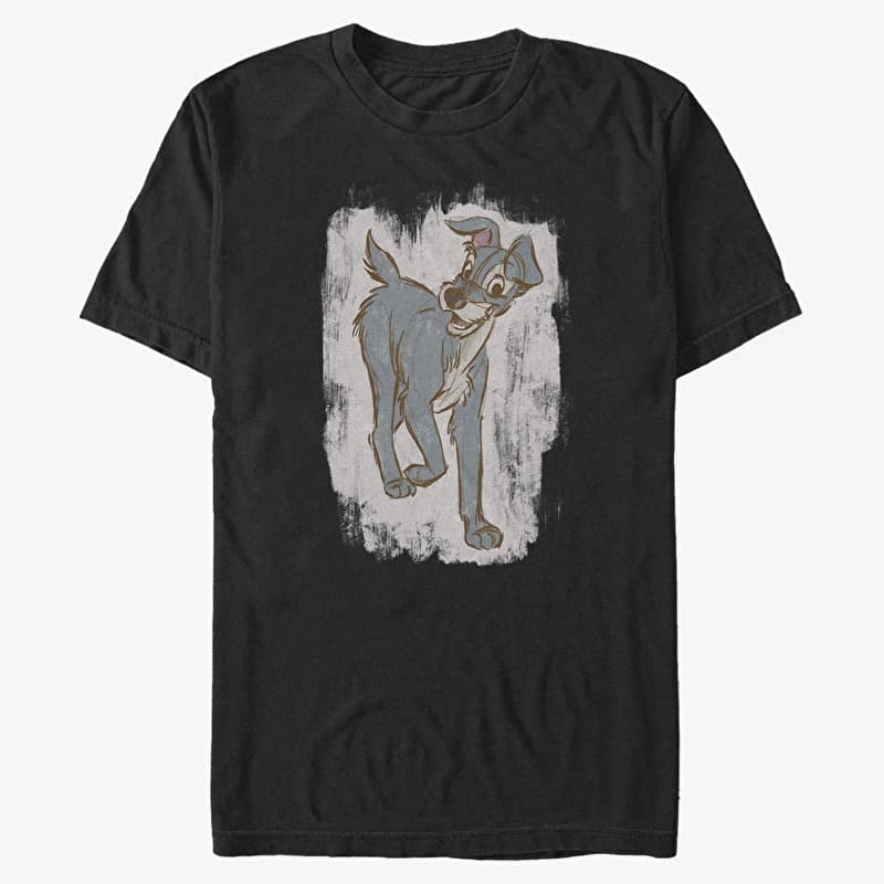 Merch Disney Classics Lady & The Tramp - Tramp Pose Unisex T-Shirt Black