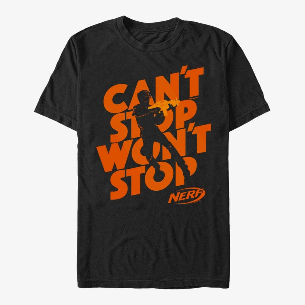 Футболки Merch Hasbro Vault Nerf - Wont Stop Silhouette Unisex T-Shirt Black