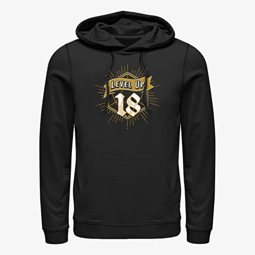 Merch Dungeons & Dragons - Level Eighteen Unisex Hoodie Black