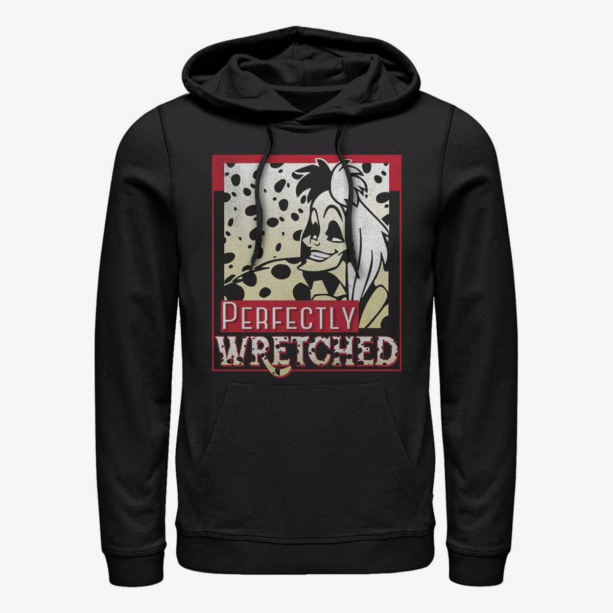 Sweatshirts Merch Disney Classics 101 Dalmatians - Wretched Cruella Unisex Hoodie Black