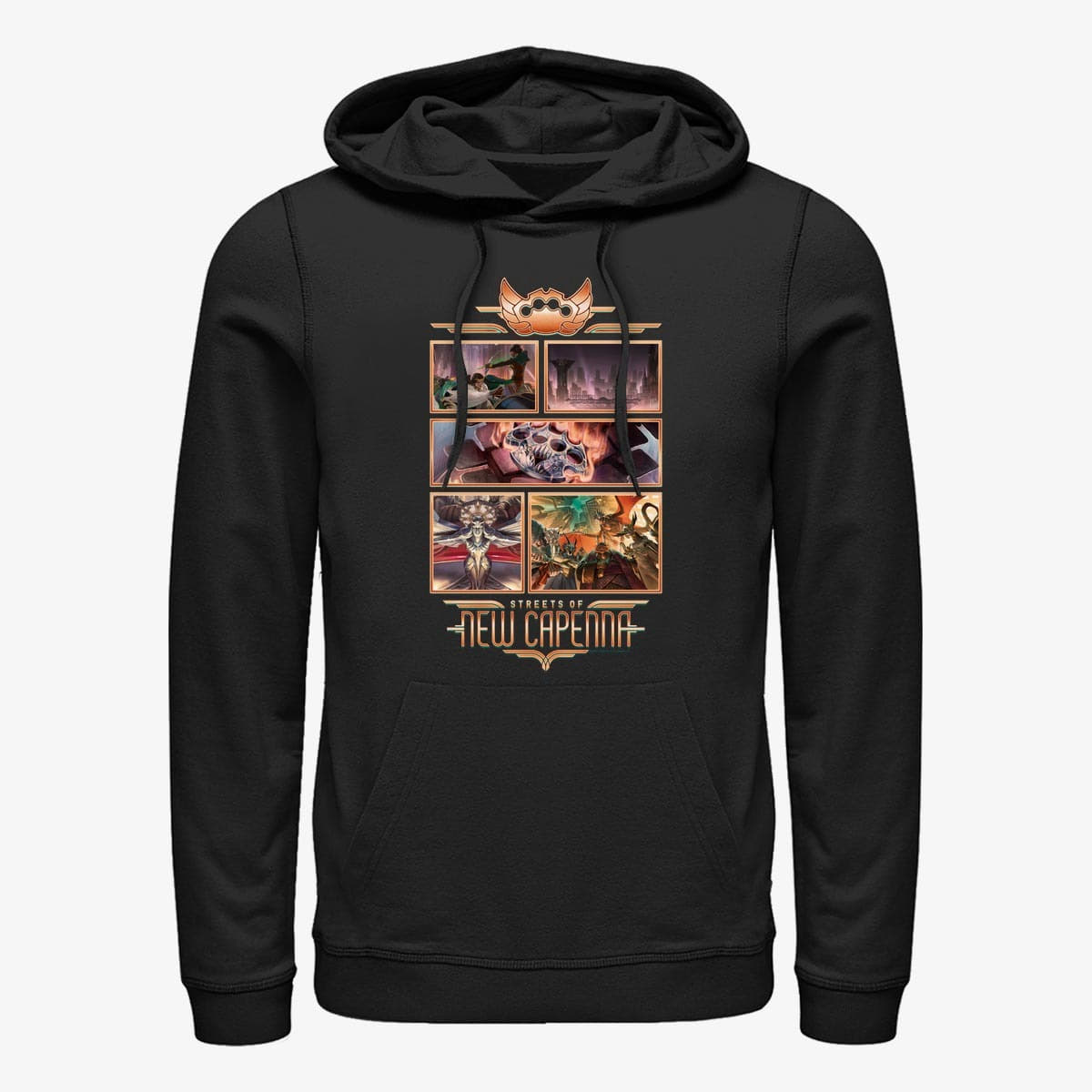 Толстовки та реглани Merch Magic: The Gathering - NewCapenna Collage Unisex Hoodie Black