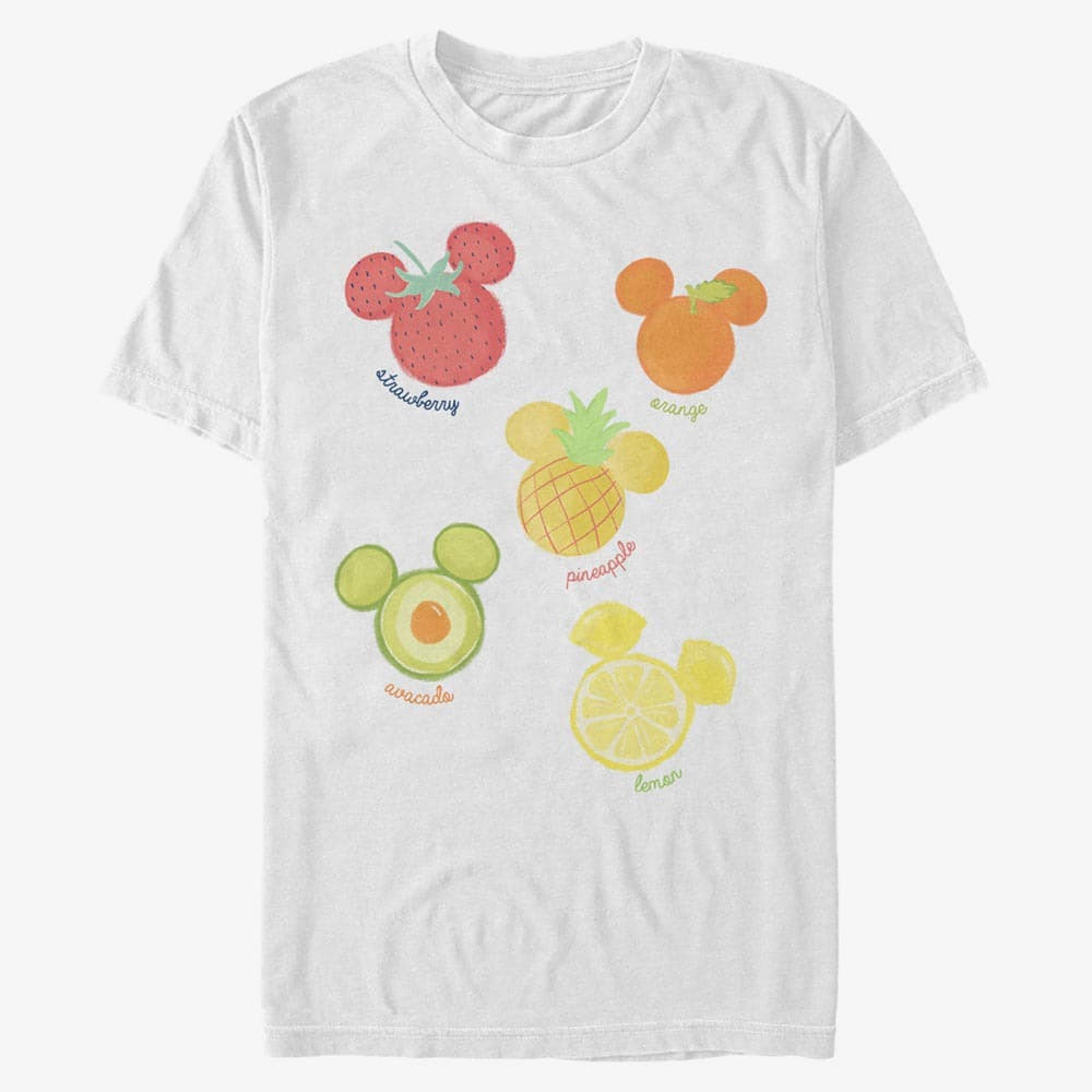 Magliette Merch Disney Classics Mickey Classic - Assorted Fruit Unisex T-Shirt White