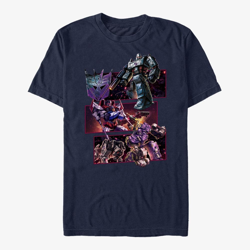 Футболки Merch Hasbro Vault Transformers - DECEPTICON BOXUP Unisex T-Shirt Navy Blue