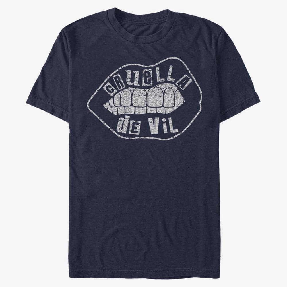 T-shirts Merch Disney Classics DNCA - Lip Embroidery Unisex T-Shirt Navy Blue