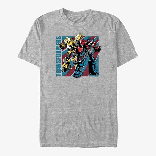 Merch Hasbro Vault Transformers - Transform Merica Unisex T-Shirt Heather Grey