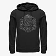Merch Dungeons & Dragons - Celestial D20 Unisex Hoodie Black
