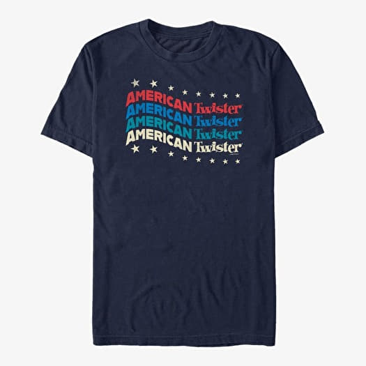 T-shirt Merch Hasbro Vault Twister - Twister Americana Unisex T-Shirt Navy Blue