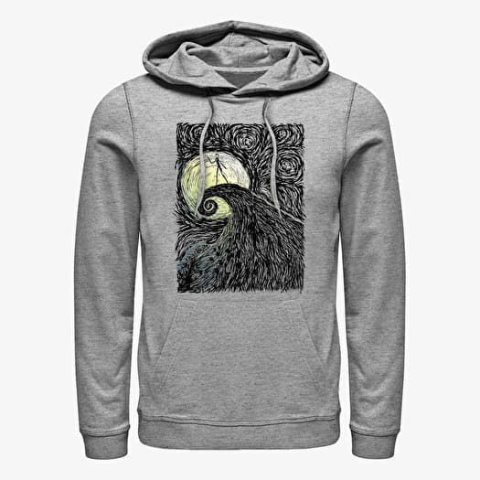 Majica Merch Disney Classics Nightmare Before Christmas - Spiral Hill Unisex Hoodie Heather Grey