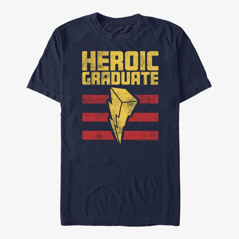T-shirts Merch Hasbro Vault Power Rangers - Lightning Grad Unisex T-Shirt Navy Blue