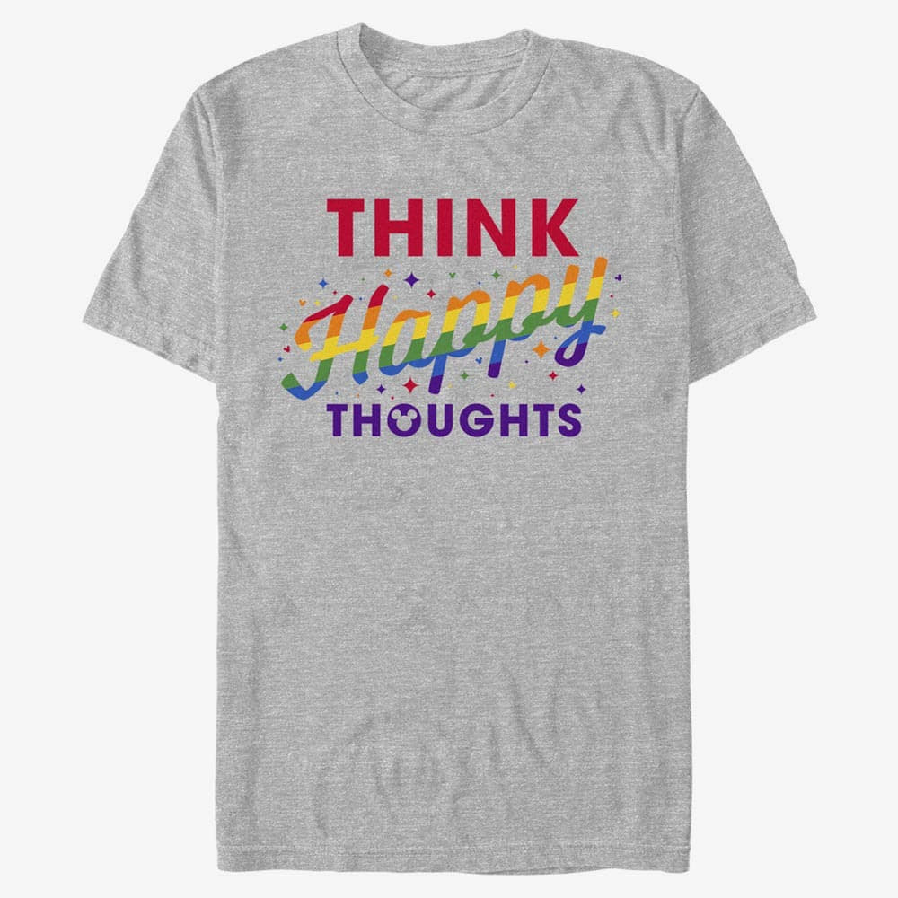 T-Shirts Merch Disney Classics Peter Pan - Happy Thoughts Unisex T-Shirt Heather Grey