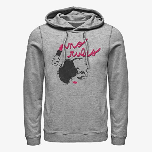 Mikina Merch Disney Classics DNCA - NO RULES Unisex Hoodie Heather Grey