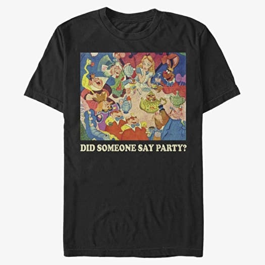 T-shirt Merch Disney Classics Alice In Wonderland - Party Party Unisex T-Shirt Black