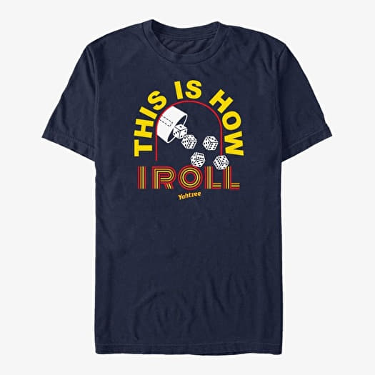 Majica Merch Hasbro Vault Yahtzee - How I Roll Unisex T-Shirt Navy Blue