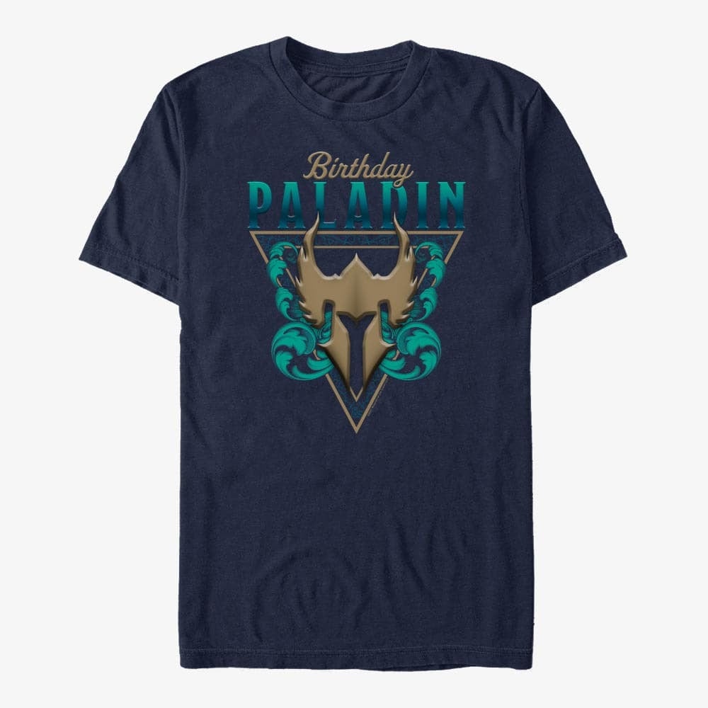 Футболки Merch Dungeons & Dragons - Paladin Birthday Unisex T-Shirt Navy Blue